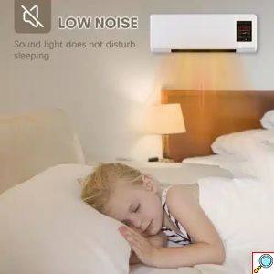 Επιτοίχιο Αερόθερμο Δωματίου με 2 Βαθμίδες Θέρμανσης & Χρονοδιακόπτη 1500W σε Λευκό 