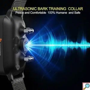Ηλεκτρικό Κολάρο Σκύλου Υπερήχων με Έγχρωμη Αντιχαρακτική Οθόνη κατά του Γαβγίσματος