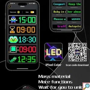 LED Εύκαμπτη Οθόνη-Πάνελ Bluetooth Προσαρμοσμένο Κείμενο/Κινούμενη Εικόνα μέσω App για Αυτοκίνητο 10×37 cm