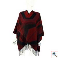 Πόντσο Πολύχρωμο με Κρόσσια