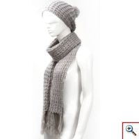 Μάλλινο Σετ Σκούφος & Κασκόλ