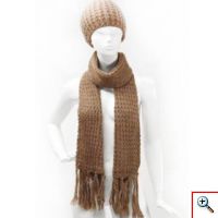 Μάλλινο Σετ Σκούφος & Κασκόλ