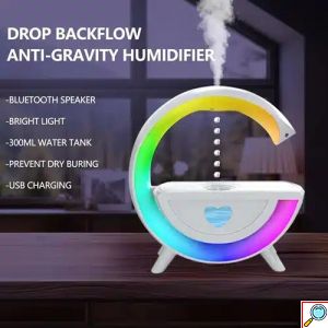 Ηχείο - Υγραντήρας με Bluetooth και Φωτισμό RGB για Αρωματοθεραπεία σε Λευκό Home Theory 