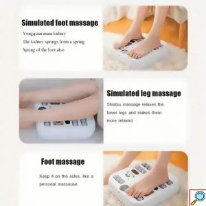 Συσκευή Xαλάρωσης και Μασάζ Ποδιών – Automatic Roller Foot Massager Λευκό 