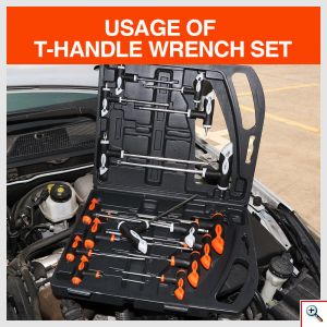 16τμχ Σετ Βαλιτσάκι Κλειδιών HEX & TORX με Λαβή σε Θήκη HORUSDY SDY-94302