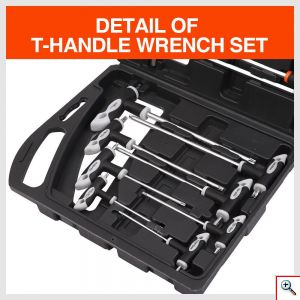 16τμχ Σετ Βαλιτσάκι Κλειδιών HEX & TORX με Λαβή σε Θήκη HORUSDY SDY-94302