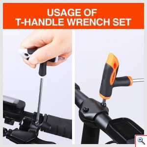 16τμχ Σετ Βαλιτσάκι Κλειδιών HEX & TORX με Λαβή σε Θήκη HORUSDY SDY-94302