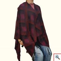 Πόντσο Πολύχρωμο με Κρόσσια