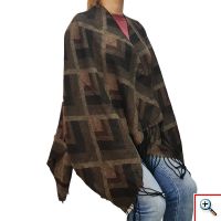 Πόντσο Πολύχρωμο με Κρόσσια