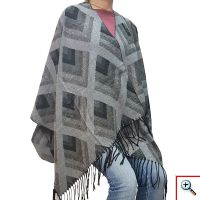 Πόντσο Πολύχρωμο με Κρόσσια