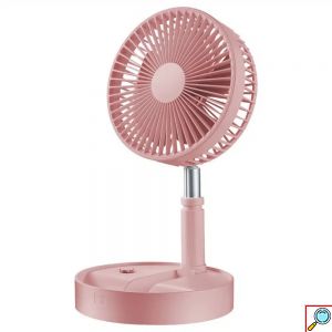 Επαναφορτιζόμενο USB Επιτραπέζιο Ανεμιστηράκι Αναδιπλούμενο με Επαναφορτιζόμενη Μπαταρία και Δυνατότητα Περιστροφής