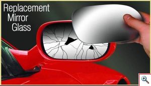 Universal Κοπτικός Αυτοκόλλητος Καθρέπτης Ανταλλακτικός σαν τζάμι για Καθρέπτη Αυτοκινήτου / Μηχανής CarSun 17488