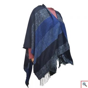 Πόντσο Πολύχρωμο με Κρόσσια