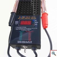 Επαγγελματικός Ψηφιακός Ελεγκτής Μπαταρίας Αυτοκινήτου 6-12V με Φορτίο - Digital Battery Load Tester 125Α