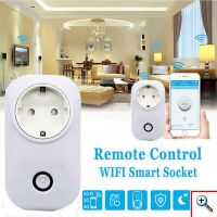 Έξυπνη Wifi Wireless Τηλεχειριζόμενη Πρίζα Ρεύματος ANDOWL 10A 2000W Έλεγχος μέσω Smartphone App - EU