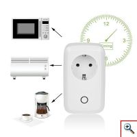 Έξυπνη Wifi Wireless Τηλεχειριζόμενη Πρίζα Ρεύματος ANDOWL 10A 2000W Έλεγχος μέσω Smartphone App - EU