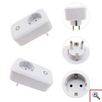 Έξυπνη Wifi Wireless Τηλεχειριζόμενη Πρίζα Ρεύματος ANDOWL 10A 2000W Έλεγχος μέσω Smartphone App - EU