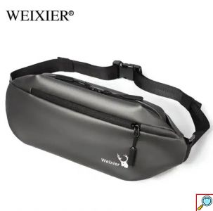 Αδιάβροχο Τσαντάκι Ώμου – Χιαστί σε Γκρι Χρώμα Unisex 25x14x6cm WEIXER