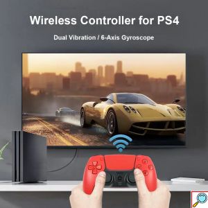 Ασύρματο Χειριστήριο για Κονσόλα PS4 σε Λευκό με Μαύρο Χρώμα Wireless P-5 BOROFONE