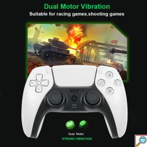 Ασύρματο Χειριστήριο για Κονσόλα PS4 σε Λευκό με Μαύρο Χρώμα Wireless P-5 BOROFONE