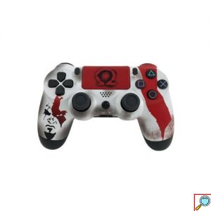 Doubleshock God of War Ασύρματο Gamepad Χειριστήριο Παιχνιδιών για PS4, PS TV, PS Now με Φωτιζόμενη Μπάρα USB