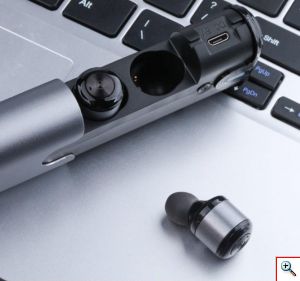 Ασύρματα Bluetooth Ακουστικά Ψείρες με Βάση Φόρτισης & Power Bank - Awei T8 Earphones 