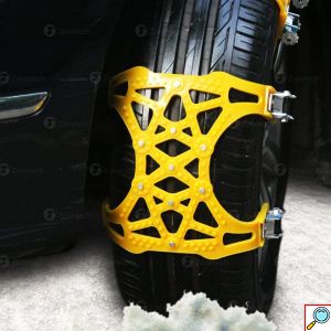 Σετ 6 Universal Πλατιές Ρυθμιζόμενες Αντιολισθητικές Αλυσίδες Χιονιού 165mm-270mm Δρόμου - Λάσπης για κάθε Αυτοκίνητο Πλαστικές - Good Road