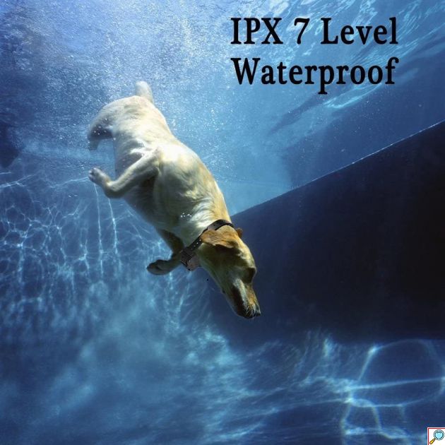 Αδιάβροχο Ηλεκτρονικό Κολάρο Τεράστιας Εμβέλειας 2000μ Εκπαίδευσης Σκύλου με 3 Λειτουργίες, LED Φωτάκι, Επαναφορτιζόμενη Μπαταρία - Dog Trace