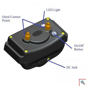Αδιάβροχο Ηλεκτρονικό Κολάρο Τεράστιας Εμβέλειας 2000μ Εκπαίδευσης Σκύλου με 3 Λειτουργίες, LED Φωτάκι, Επαναφορτιζόμενη Μπαταρία - Dog Trace