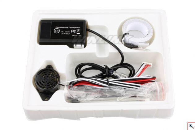 Πλήρες Σύστημα Παρκαρίσματος με Ηλεκτρομαγνητικούς Αισθητήρες & Ηχητική Ειδοποίηση χωρίς Τρύπες στον Προφυλακτήρα του Αυτοκινήτου - LED Parking Sensors