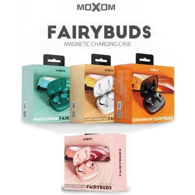 Ασύρματα Επαναφορτιζόμενα Ακουστικά Bluetooth με Θήκη Φόρτισης MOXOM