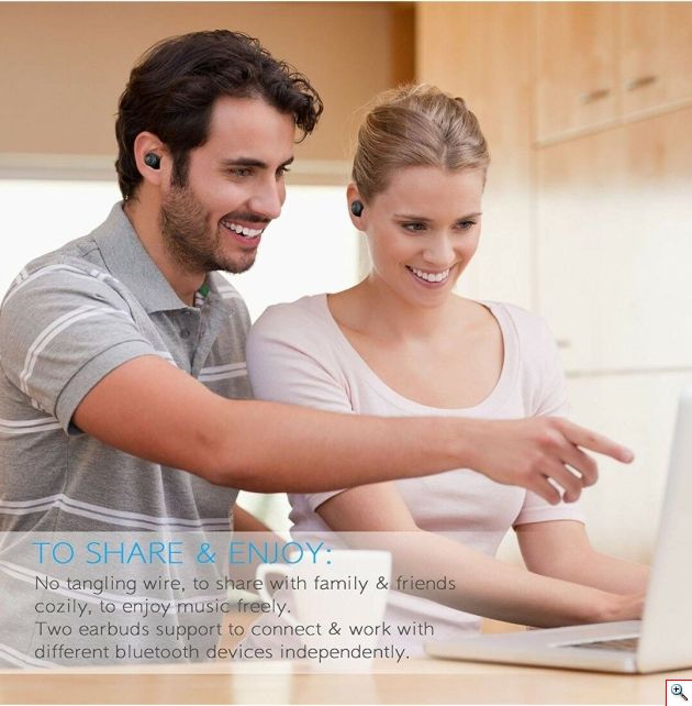 Μίνι Ασύρματα Bluetooth Ακουστικά - Ψείρες με Θήκη Φόρτισης - Bluetooth Headset Q10