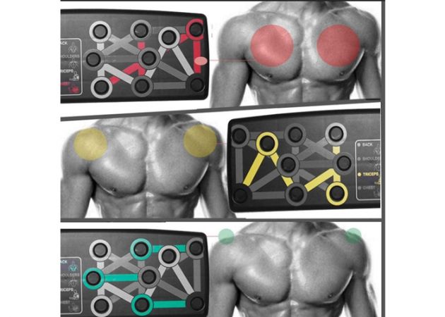 Αναδιπλούμενη Σανίδα Push Ups Με Λαβές - Foldable Push Up Board