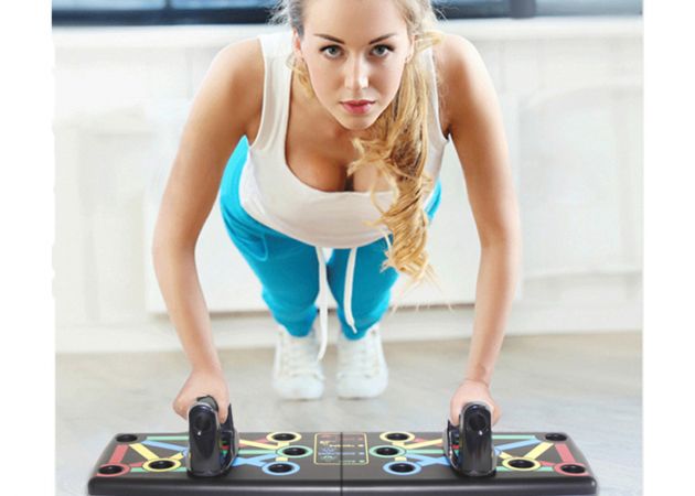 Αναδιπλούμενη Σανίδα Push Ups Με Λαβές - Foldable Push Up Board