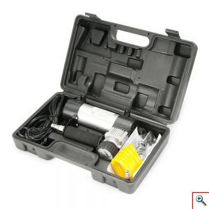 Ηλεκτρική Τρόμπα Αέρος 100 PSI Αυτοκινήτου Υψηλής Απόδοσης & Ισχύος 12V, 14Α - 35Lt/m με Θήκη Μεταφοράς