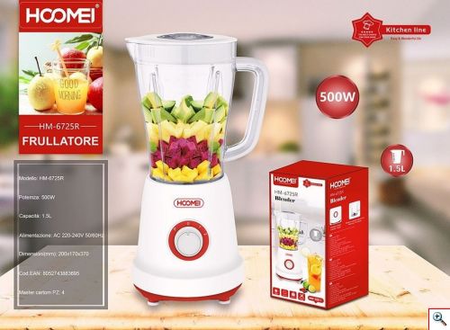 Πολυλειτουργικό Μπλέντερ 1.5L Hoomei® - Food processor HM-6725R