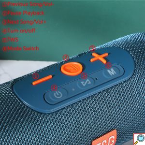 T&G Φορητό Ασύρματο Ηχείο Bluetooth,USB, FM, TF, HiFi 2x5W