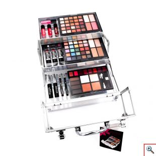 Διάφανο Βαλιτσάκι Μακιγιάζ με 89τμχ - Miss Young Make up Set MG19553