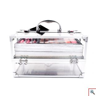 Διάφανο Βαλιτσάκι Μακιγιάζ με 89τμχ - Miss Young Make up Set MG19553