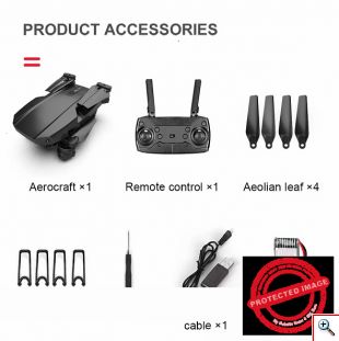 Τετρακόπτερο Drone 4K HD Πτυσσόμενο με Διπλή Κάμερα & Έλεγχο από το Κινητό - Μαύρο 