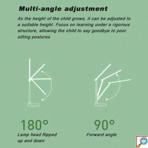 LED Επαναφορτιζόμενο Επιτραπέζιο Φωτιστικό Αφής με Ρυθμιζόμενη Κλίση σε 2 Σημεία & 3 Διαφορετικές Θερμοκρασίες Φωτισμού