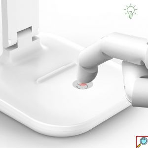 LED Επαναφορτιζόμενο Επιτραπέζιο Φωτιστικό Αφής με Ρυθμιζόμενη Κλίση σε 2 Σημεία & 3 Διαφορετικές Θερμοκρασίες Φωτισμού