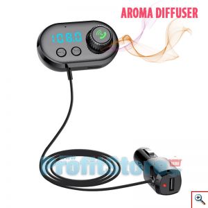 Bluetooth Πομπός Αυτοκινήτου με USB Φορτιστή & Αρωματικό - Micro SD - TF, MP3 Player με LCD Οθόνη για τον Αεραγωγό - Car FM Transmitter