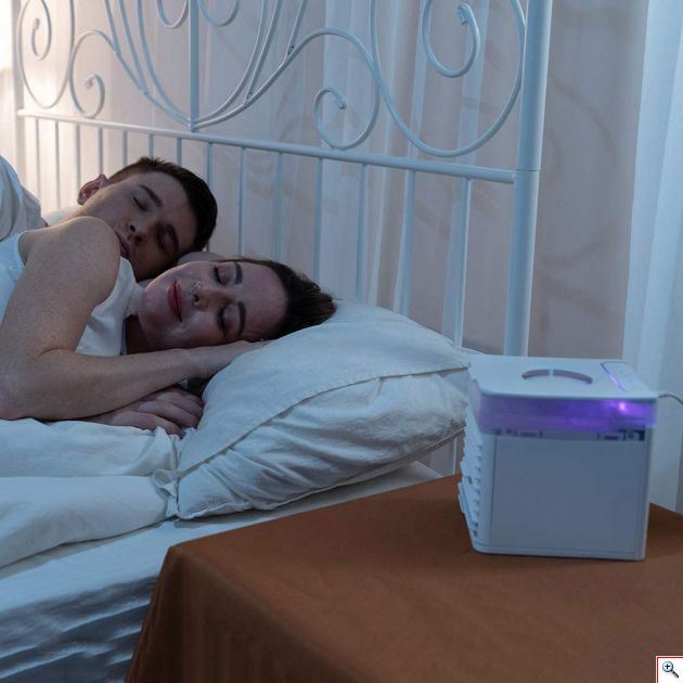 Φορητό Air Condition Κλιματιστικό USB με RGB LED Φωτισμό - Cool Down Air Cooler - Ανεμιστήρας Υδρονέφωσης & Υγραντήρας με Τεχνολογία Εξάτμισης