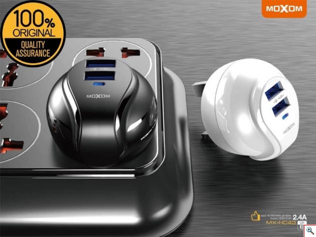 Φορτιστής 2USB 2.4A Charger MOXOM