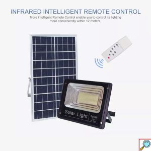 Αδιάβροχος Ηλιακός 400 SMD LED Προβολέας 200W με Φωτοβολταϊκό Πάνελ - Τηλεχειριστήριο & Χρονοδιακόπτη