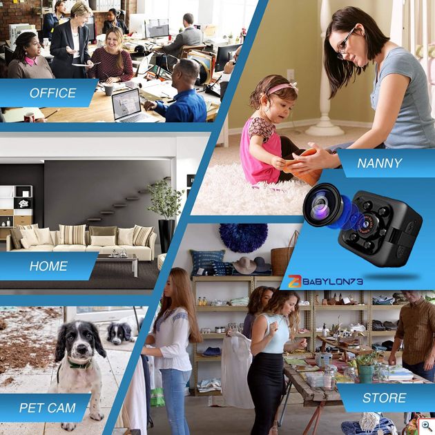 Μίνι Κάμερα Full HD 1080p με Ανιχνευτή Κίνησης & Νυχτερινή Λήψη - Κρυφή Spy Security Camera Ασφαλείας Παρακολούθησης