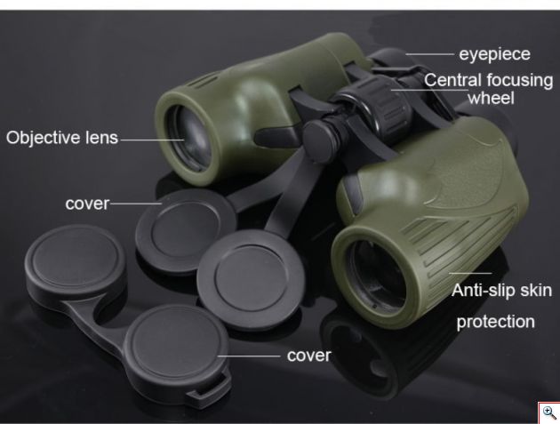 Κιάλια Near Focus 8x36 με Διπλή Ρύθμιση Μυωπίας & BAK-4 Υψηλής Φωτεινότητας & Ευκρίνειας - HQ Compact