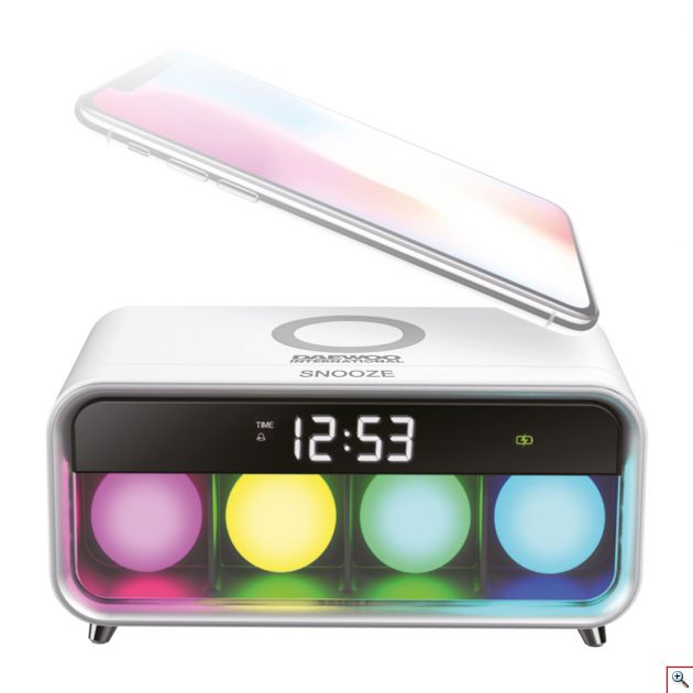 Ραδιόφωνο - Ξυπνητήρι Ασύρματης Φόρτισης με LED Φωτισμό