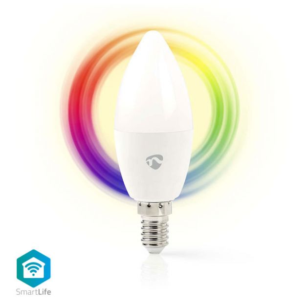 Wi-Fi Έξυπνη Λάμπα RGB LED E14, 4,5W, 350lm